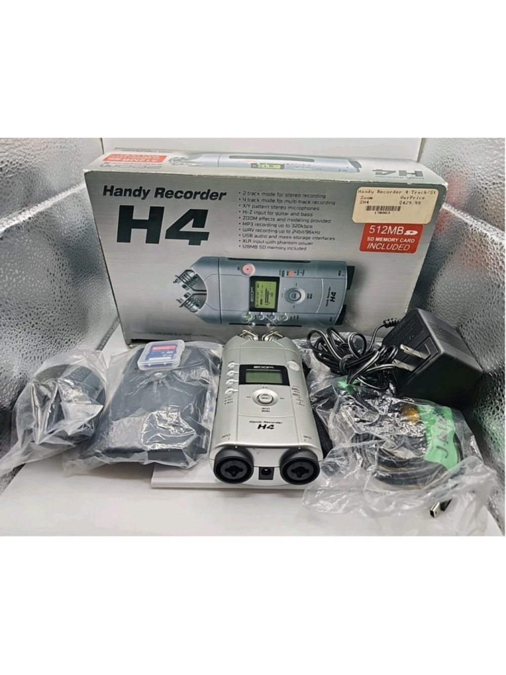 Zoom Handy Recorder H4 In Box Tested & Working With AC Adapter Accessories *Read